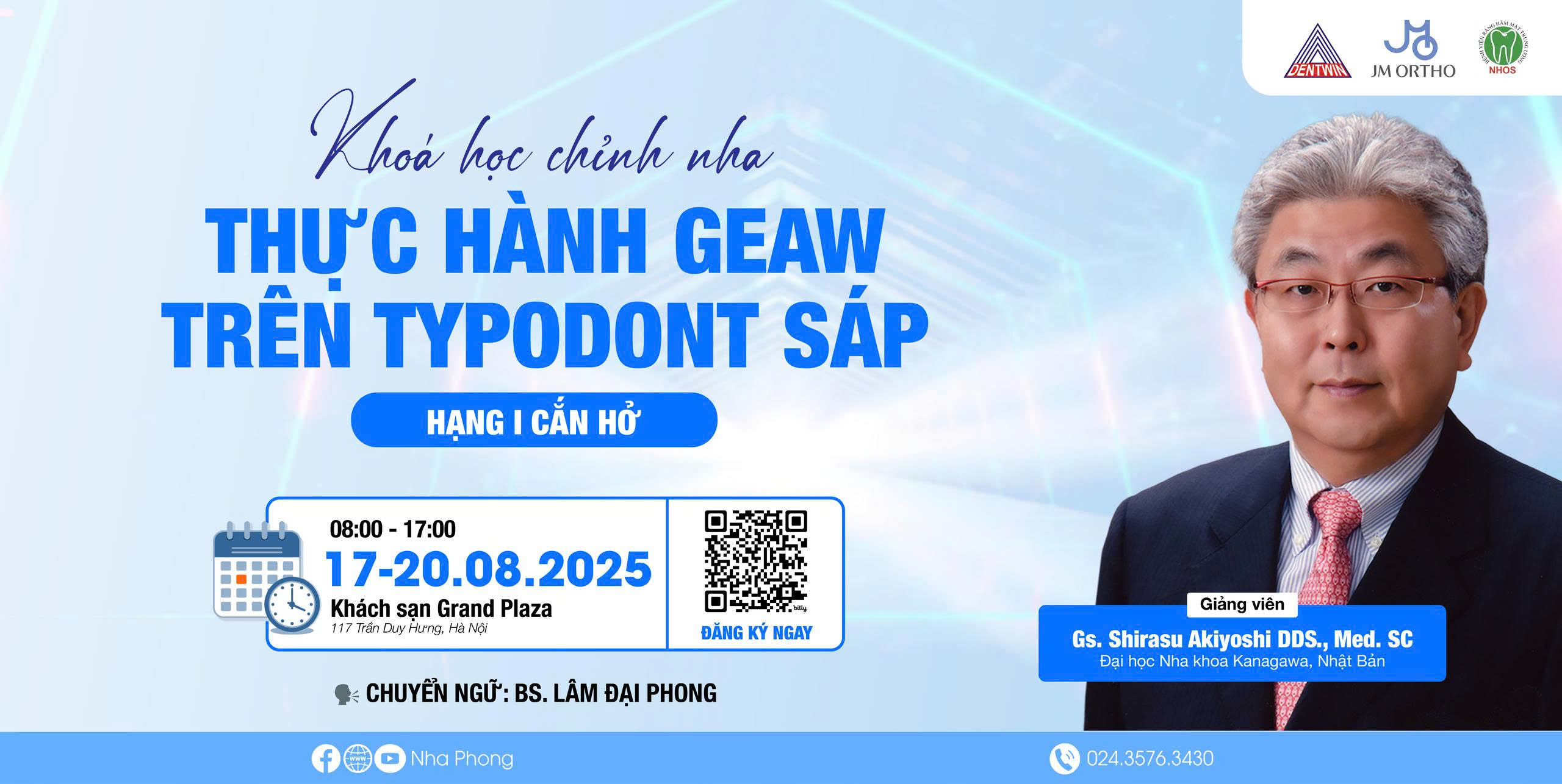 KHÓA HỌC CHỈNH NHA: THỰC HÀNH GEAW TRÊN TYPODONT SÁP HẠNG I CẮN HỞ
